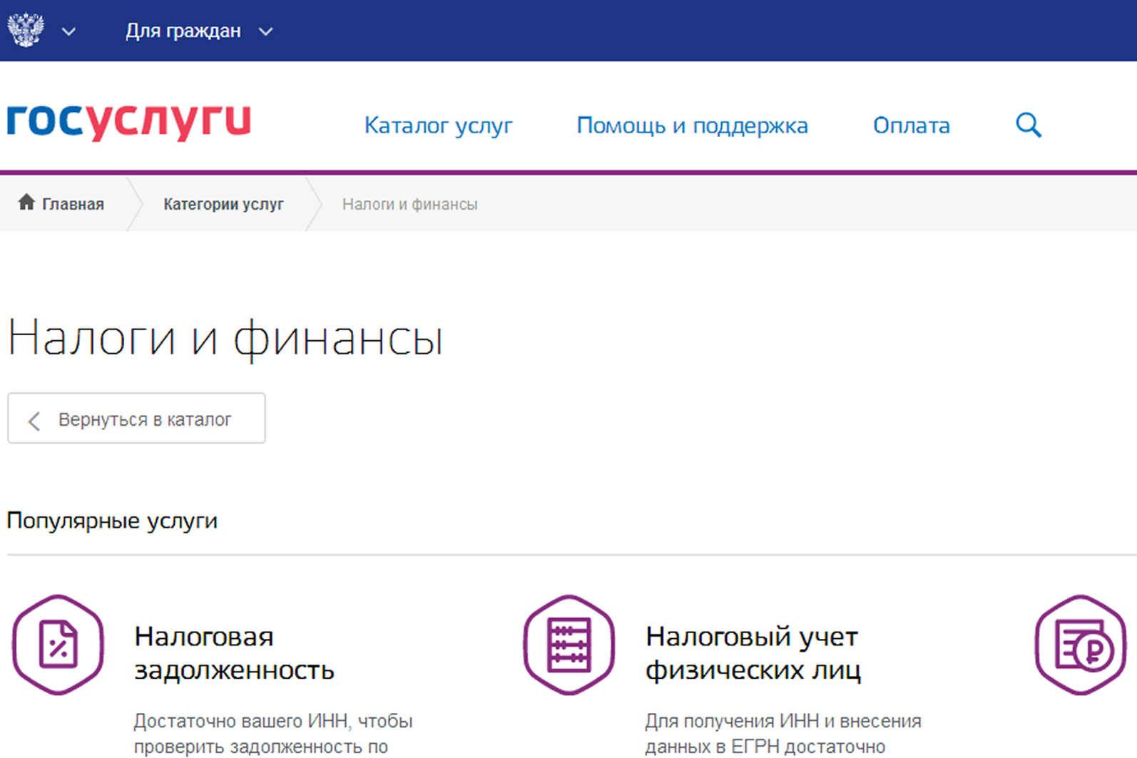 Мой налог через госуслуги личный кабинет физического